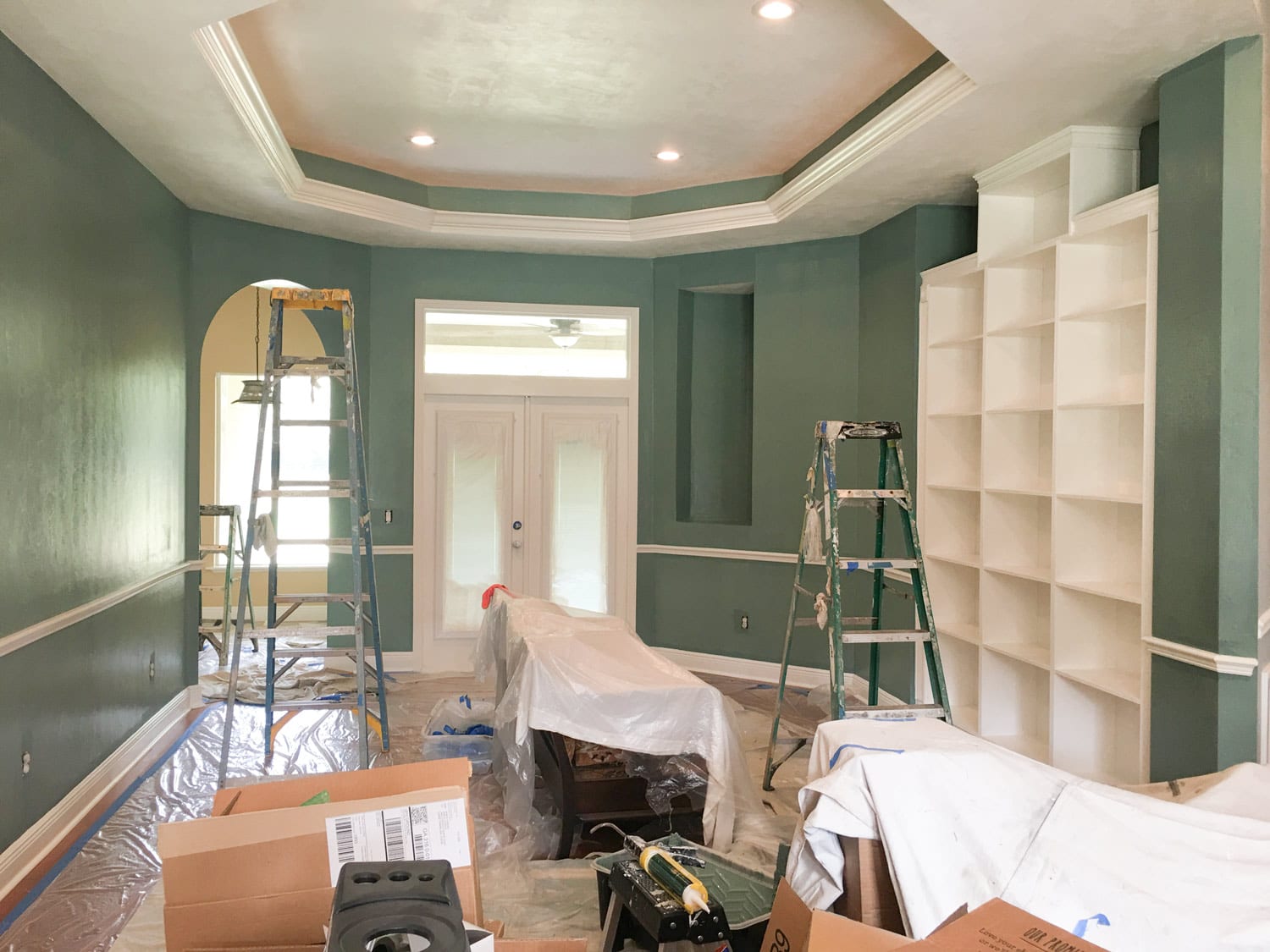 Interior of house being painted in Gainesville