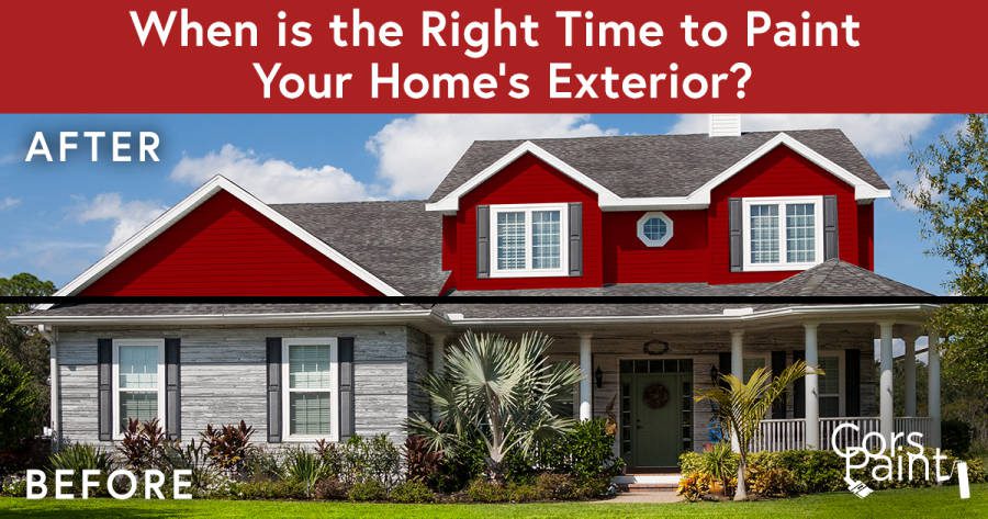 When is the best time to paint your home's exterior
